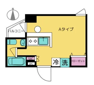 ジーエスグランド高尾【01010号室】の間取り