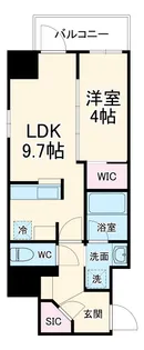 ブランシエスタ金山北【1階】の間取り
