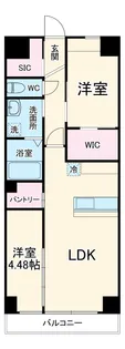 アーチレジデンス川名駅前【9階】の間取り