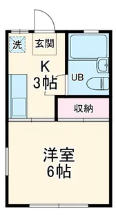 スペリオール平潟Ⅱ【202号室】の間取り