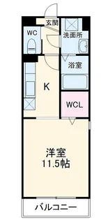 カーサタチバナ【3階】の間取り