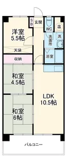 ニューコーポ植田Ⅰ【308号室】の間取り