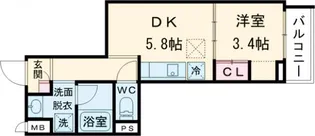 ZOOM西早稲田【3階】の間取り