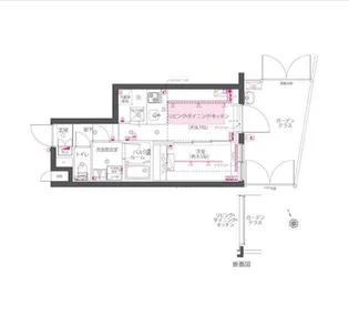 ZOOM西早稲田【1階】の間取り