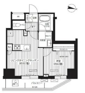 プレジールテアトル用賀【5階】の間取り