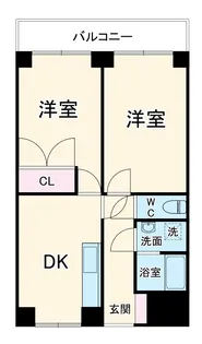 ニューロイヤルスズキ【105号室】の間取り