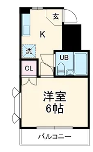 キャピタル壱番館【3階】の間取り