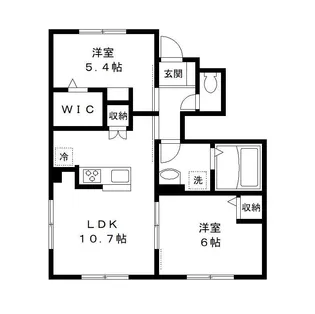エルメゾンエイザ C棟【1階】の間取り