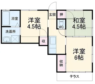 MIRAI HOUSE 02【201号室】の間取り