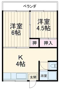 熊谷総和ハイツ【2階】の間取り