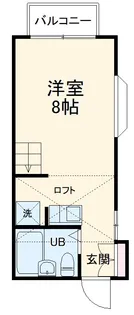 グランモア・ラ・メールB【202号室】の間取り