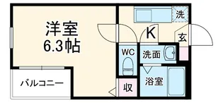 ルレーブ成増【1階】の間取り