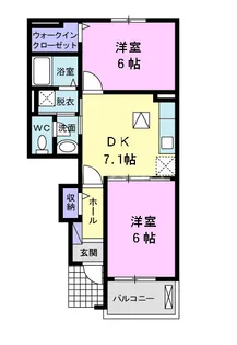プレシャス【1階】の間取り