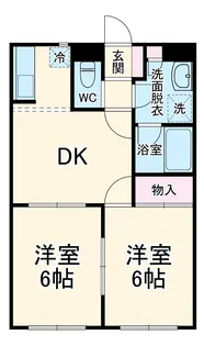 エクレールⅢ【105号室】の間取り