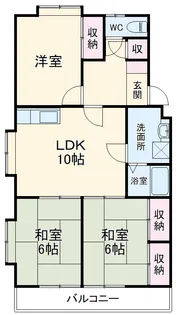 レヂデンス上条【205号室】の間取り