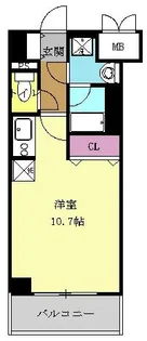 レジディア高岳【7階】の間取り