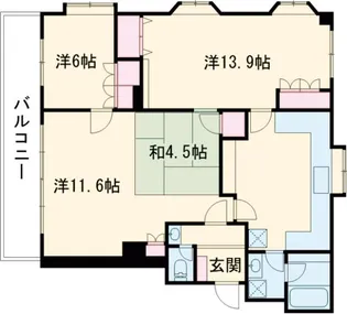 エクセルK【3階】の間取り