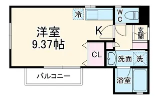 ドミールK【2階】の間取り