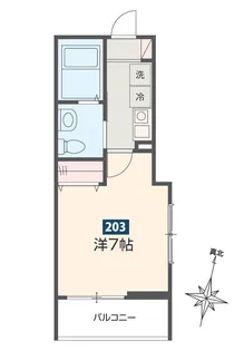 MELDIA相武台下【2階】の間取り