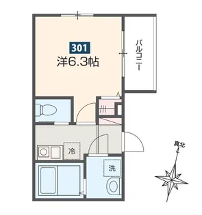 MELDIA相武台下【3階】の間取り