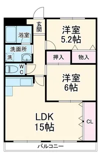 エステート15【301号室】の間取り