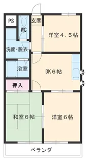 コーポ木曽川【B号室】の間取り