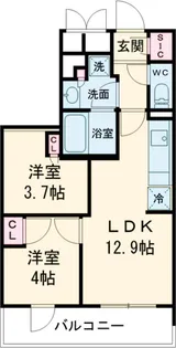 リビオメゾン大岡山【2階】の間取り