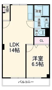 藤清コーポ【4階】の間取り