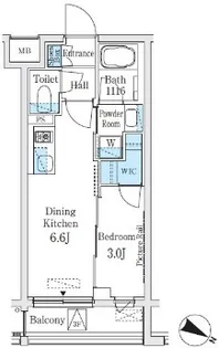 イプセ東高円寺【1階】の間取り