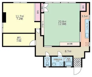 野口ビル【2階】の間取り