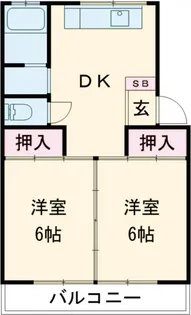 神峰ハイツ【204号室】の間取り