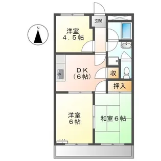 ダイナーズハイツ【3階】の間取り