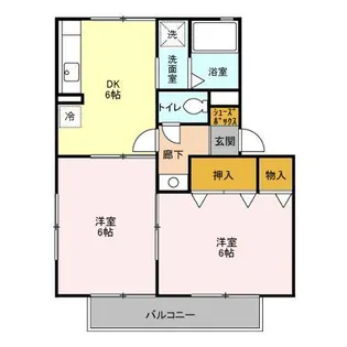 ヴィラフォーレ B【1階】の間取り