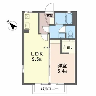 ノイエス前田南【1階】の間取り