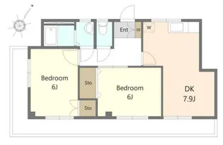 ツクバハイツ【3階】の間取り