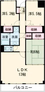 ローズガーデン前橋【3階】の間取り