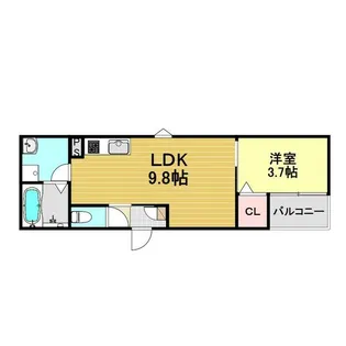 LECOCON津島Ⅱ【1階】の間取り