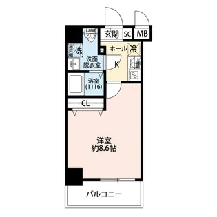 プレール・ドゥーク西新井Ⅱ【6階】の間取り