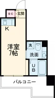 レジディア市谷薬王寺【5階】の間取り