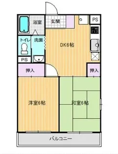 グリーンハイツ【3階】の間取り