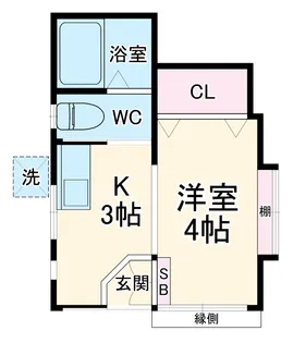 宝ハイツ【1階】の間取り