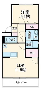 JoviⅢ【102号室】の間取り