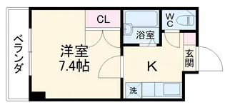 ウイステリア新瑞【2階】の間取り