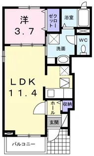 マーベラス【1階】の間取り