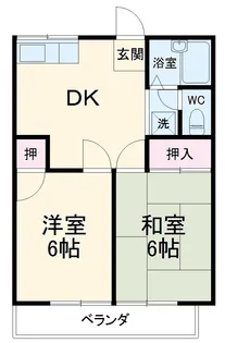 サンテラス篠田【2階】の間取り