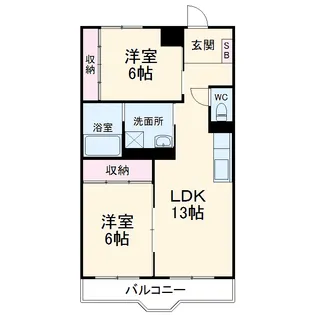 パノラマハイツ秋山【2階】の間取り