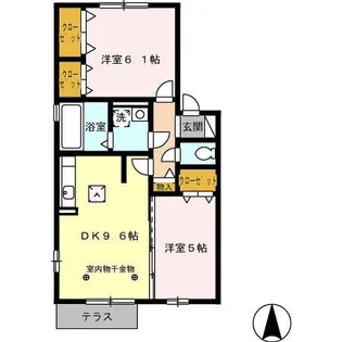 アルカンシエル【1階】の間取り