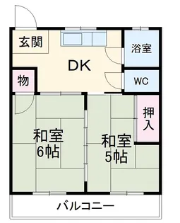 服部コーポ【3D号室】の間取り