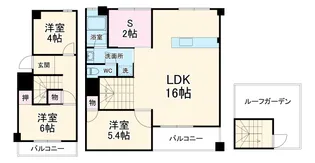 大泉学園シティハウス【2階】の間取り