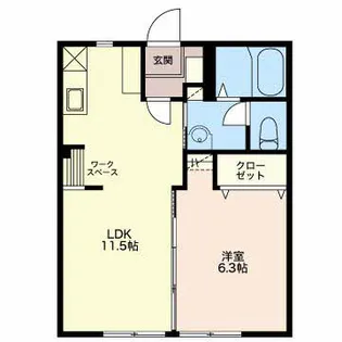 メゾンドール緑町【101号室】の間取り